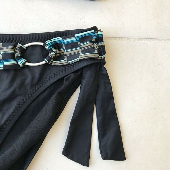 Perry Ellis Print Padded Triangle Bikini Set - Picture 7 of 11